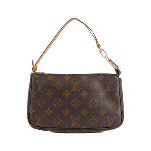 LOUIS VUITTON Authentic Brown Monogram Pochette Pouch